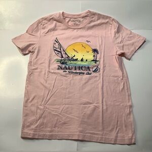 Nautica Light Pink Nautical Graphic Tee